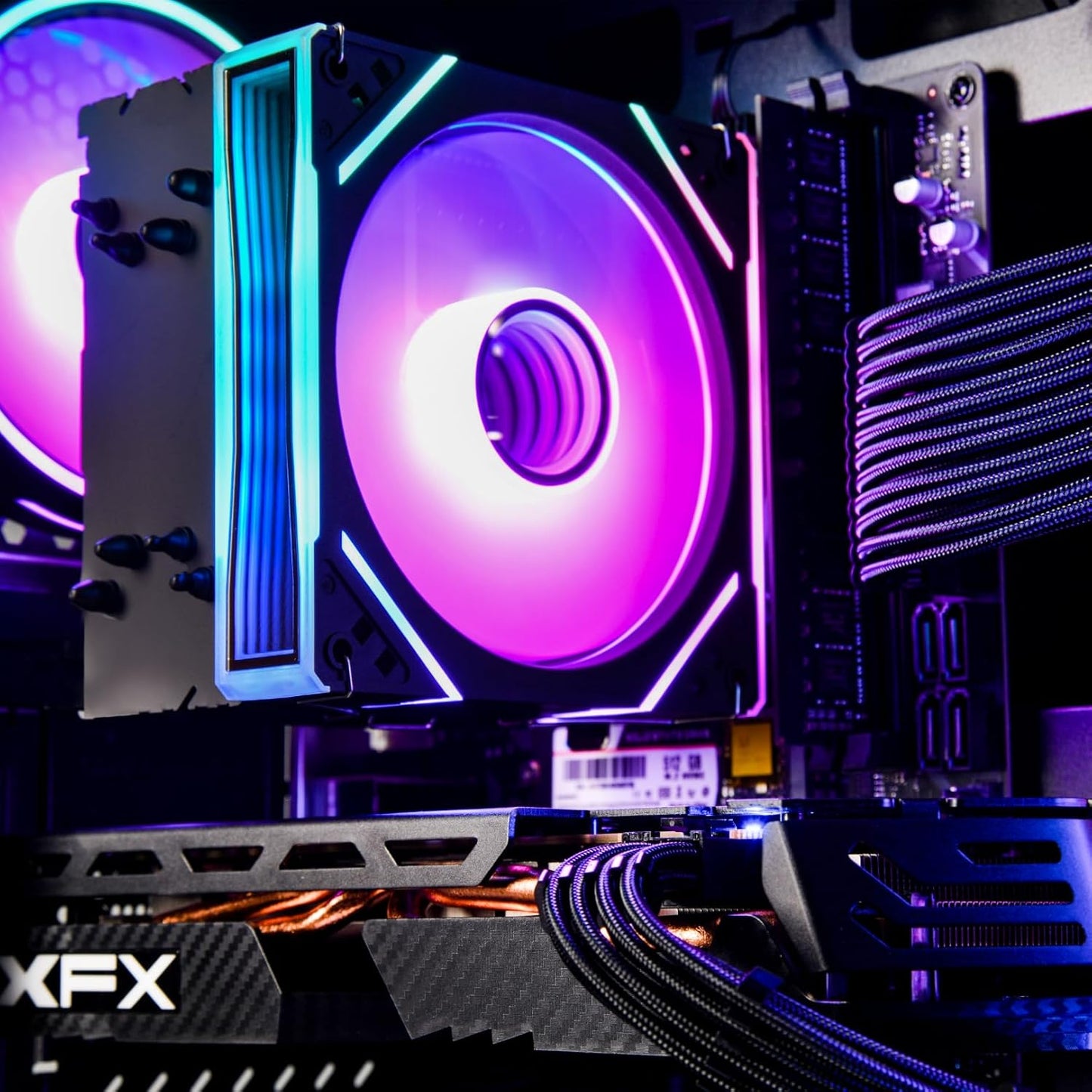 cooler fan of NOVATECH Phantom Gaming PC with RX580 and RGB Fans