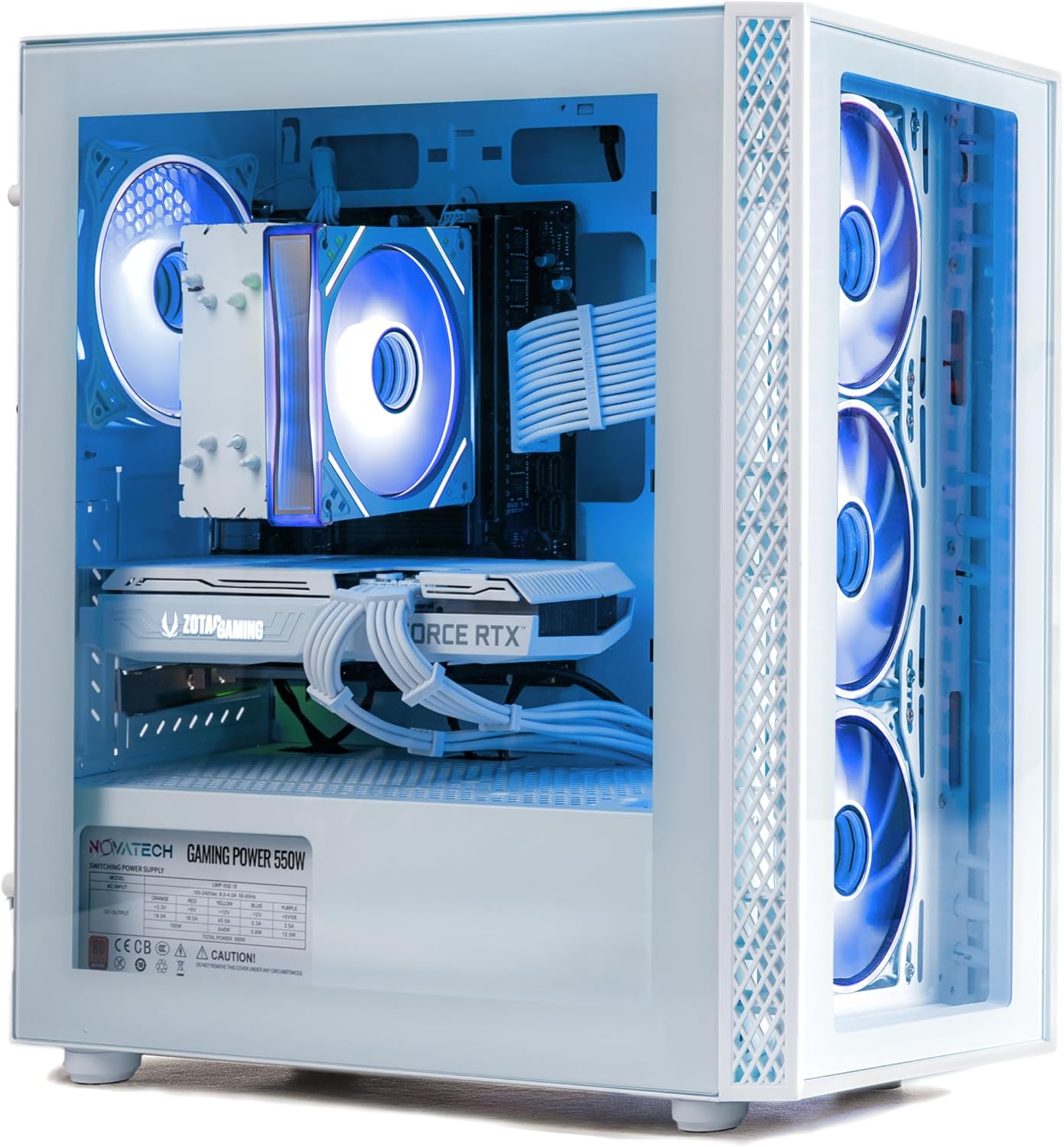 Side view of NOVATECH Gaming PC Desktop