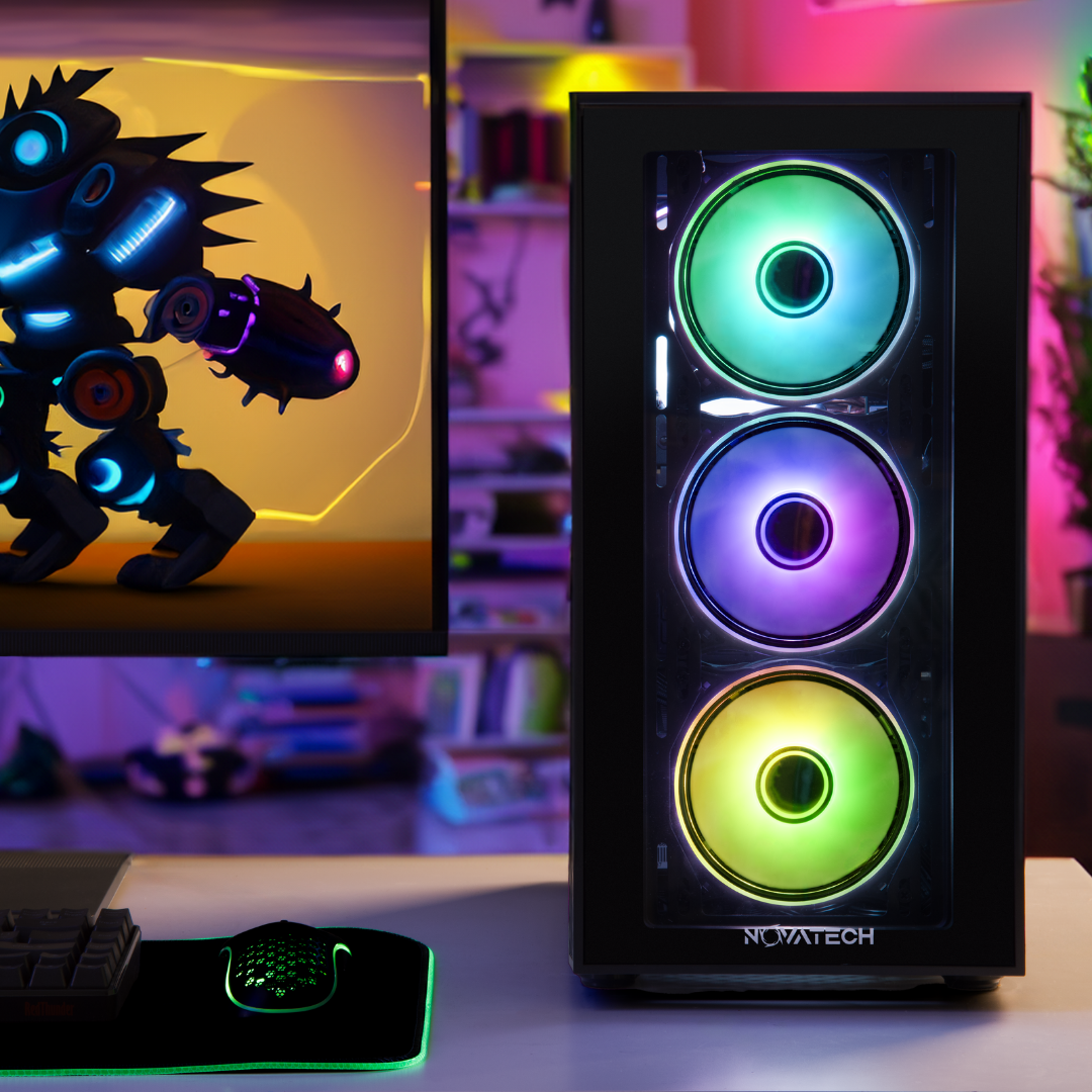 NOVATECH Phantom - Gaming PC Computer Desktop - RX 580 8GB - Intel i7 ...