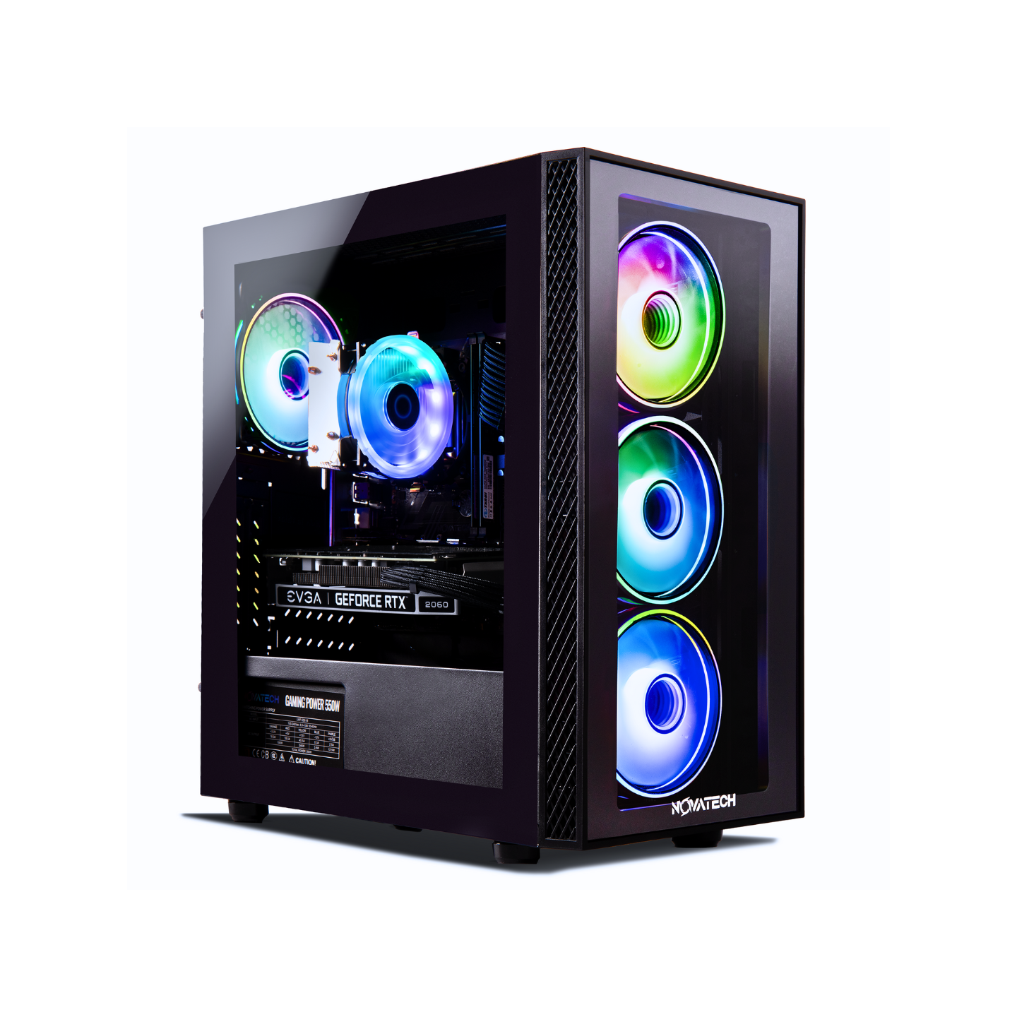 Phantom - Gaming PC Computer Desktop - RTX 2060 - Intel i7 Xeon E3 3.5-3.9GHz - 16GB RAM - 512GB M.2 SSD WiFi/BT, Win 10 Pro