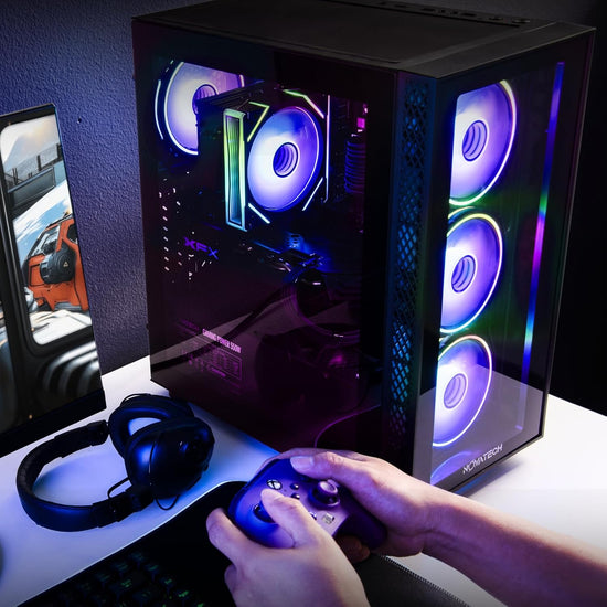 NOVATECH Phantom - Prebuilt Gaming PC Desktop Computer - RX580 8GB - I ...
